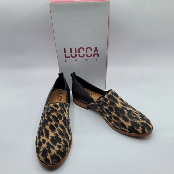 Lucca Lane Tabby Leopard Print Loafers 8 1/2 - Picture 3 of 10